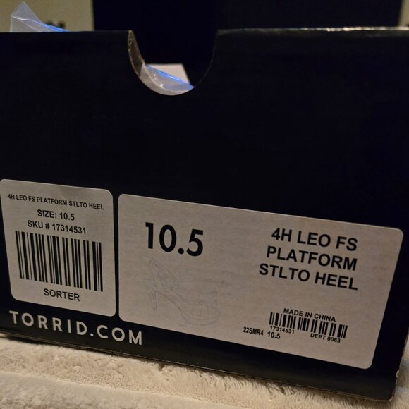 NWOT Torrid Leopard Print Platform Stiletto Heels Sandals10.5 - Picture 5 of 7